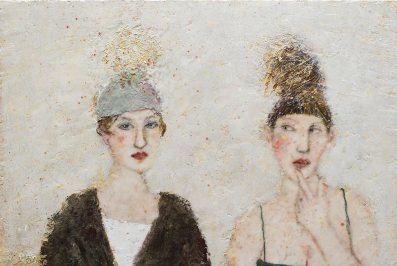 Geschnatzt und aufgesatzt II, 60 x 90 cm, 2018, Privatbesitz