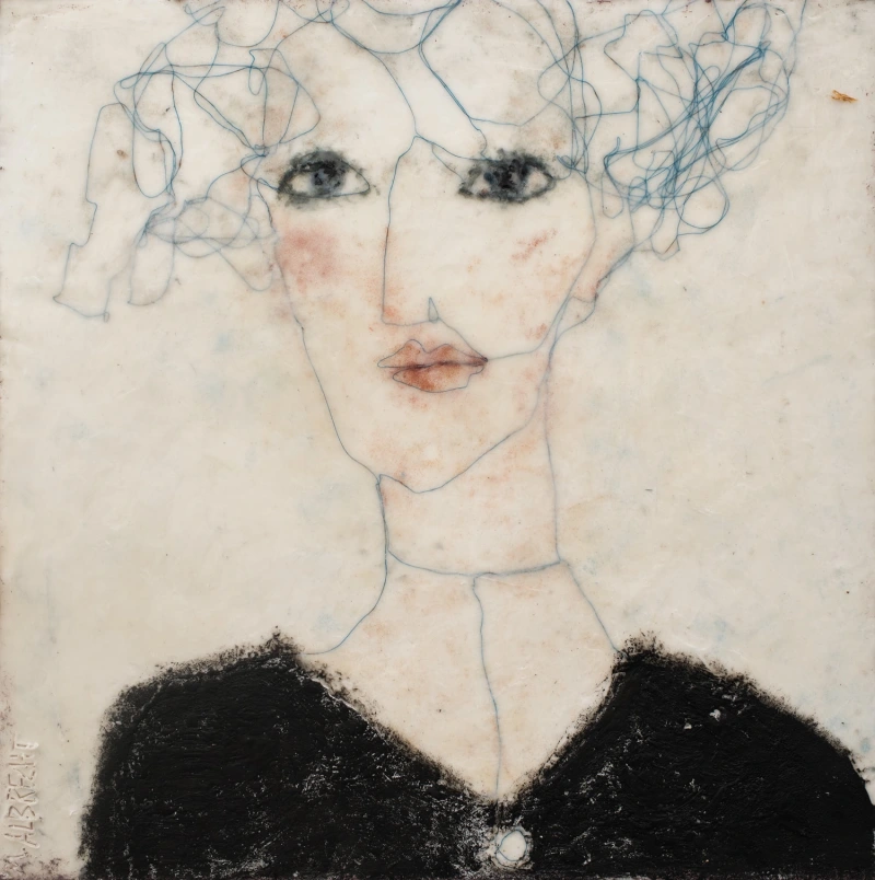 Fadenfrauen 50, 50 x 50 cm, 2022, Privatbesitz