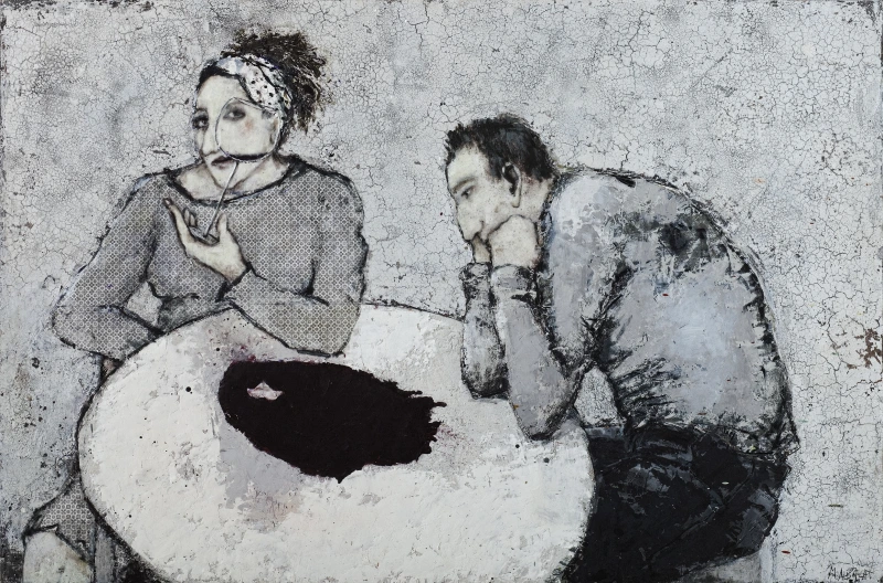 Und der Heiner blickte stumm, 97 x 147 cm, 2013