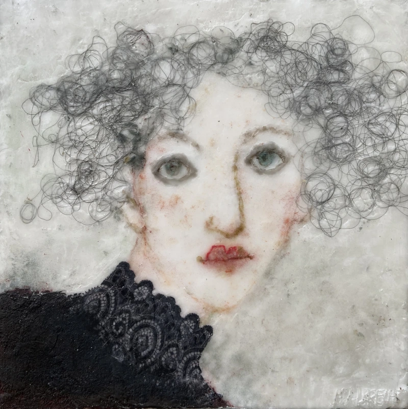 Fadenfrauen 43, 40 x 40 cm, 2021, Privatbesitz