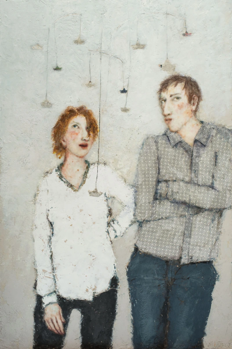 Abdrift, 150 x 100 cm, 2018, Privatbesitz