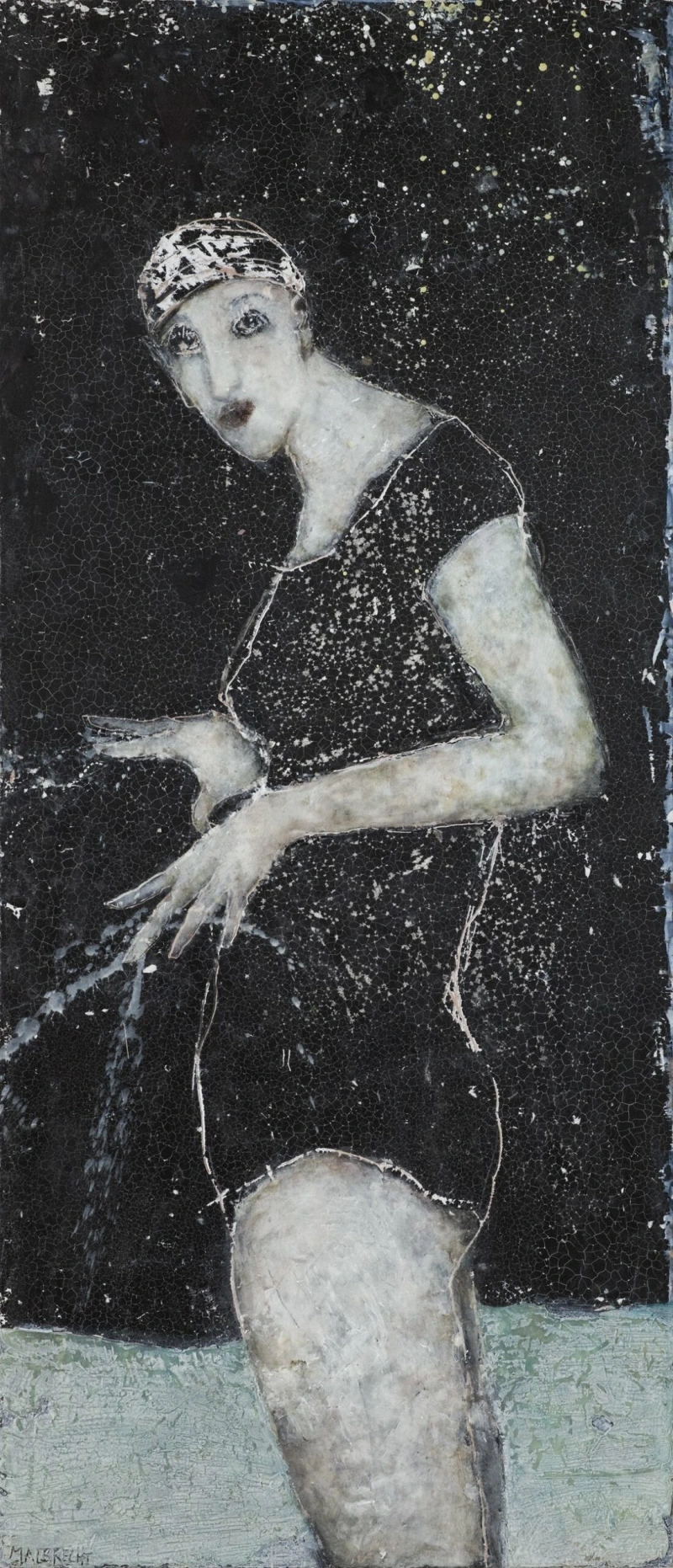 Henni meint, sie sei eine Pianistin, 140x60 cm, 2013, Privatbesitz