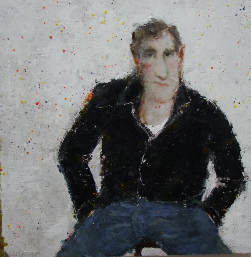 Herrensitz, 72 x 73 cm, 2013, Privatbesitz