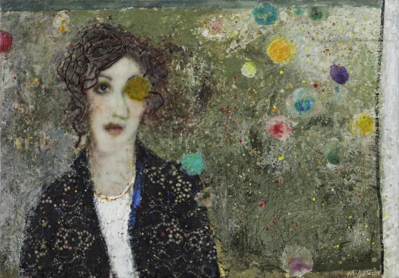 Bollenflug II, 56 x 80 cm, 2013, Kunstsammlung Landkreis Neu-Ulm