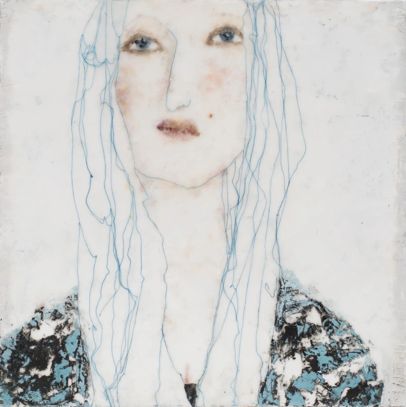 Fadenfrauen 32, 50 x 50 cm, 2021, Privatbesitz