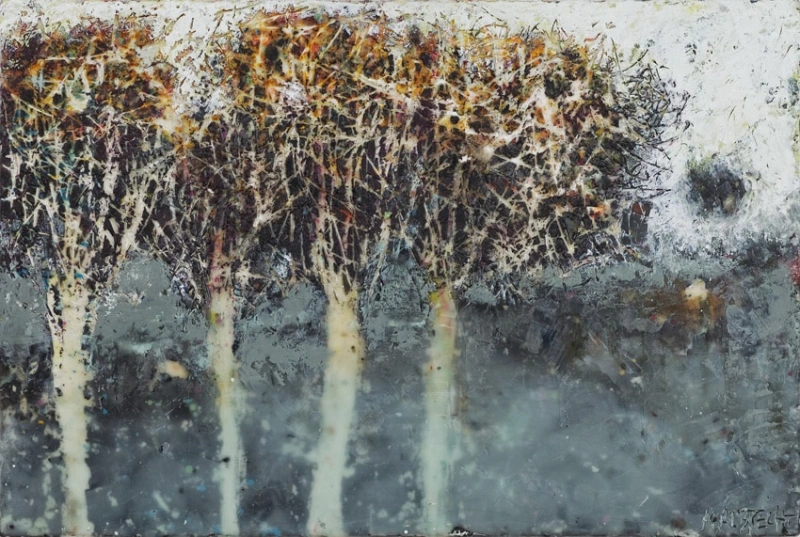 Walden V, 60 x 4 cm, 2014, Privatbesitz